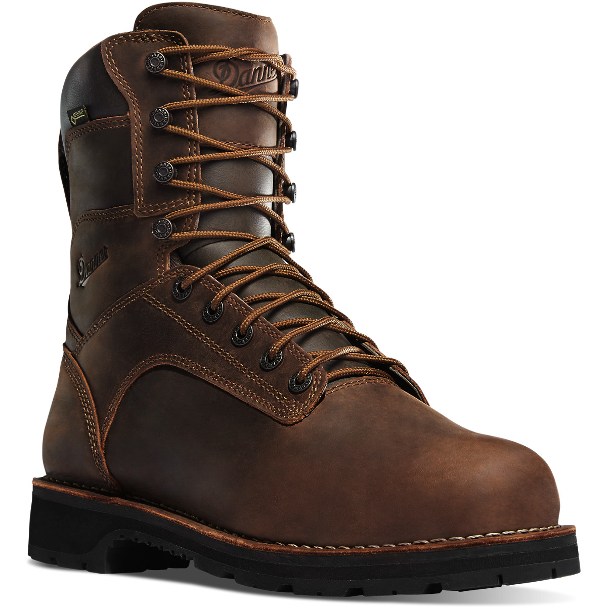 Danner Mens Workman 8 Work Boots Dark Brown - ZSU570491